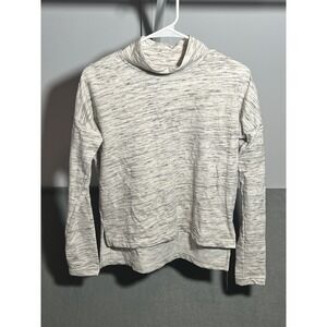 PROPEL‎ BASS ENGINEERED Women's XS Cowl Neck Pullover Sweatshirt White Gray